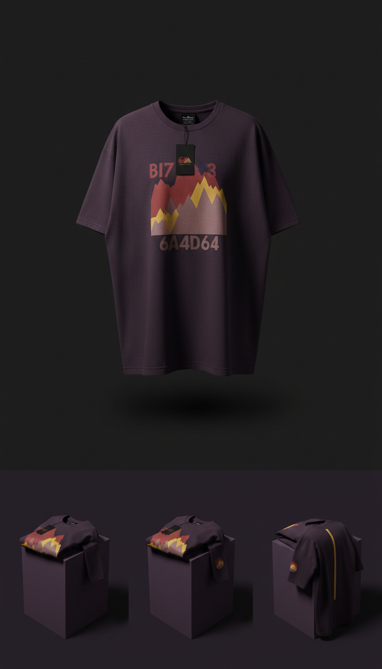 Plum Shadow oversized tee