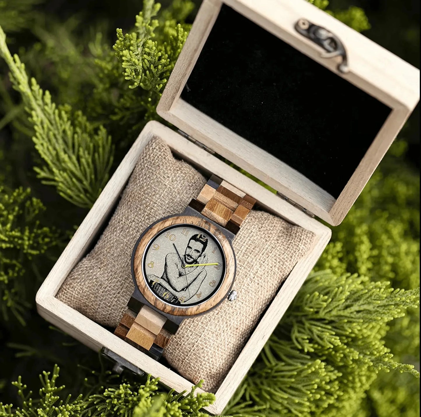 TimberCraft Custom: Premium Wooden Quartz WristwatchEco-Friendly - The Watch Tower