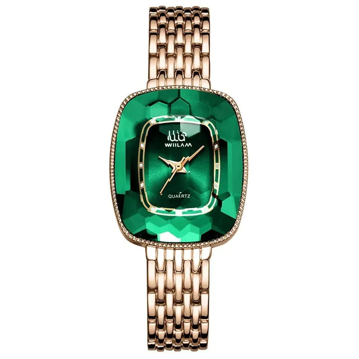 Emerald Precision: Green Quartz Timepiece - The Watch Tower