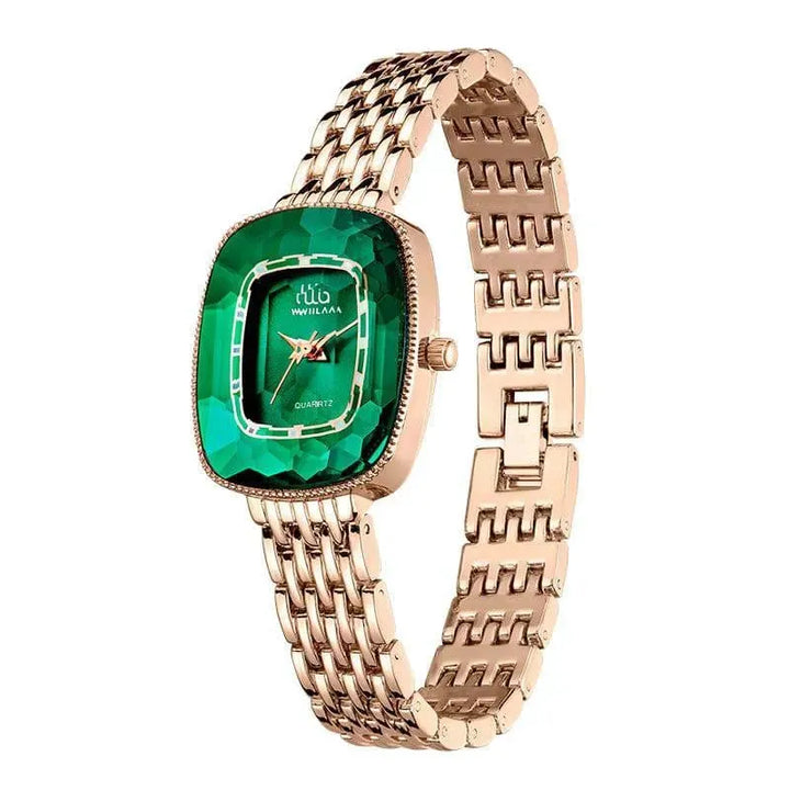 Emerald Precision: Green Quartz Timepiece - The Watch Tower