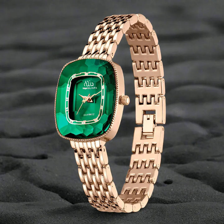 Emerald Precision: Green Quartz Timepiece - The Watch Tower