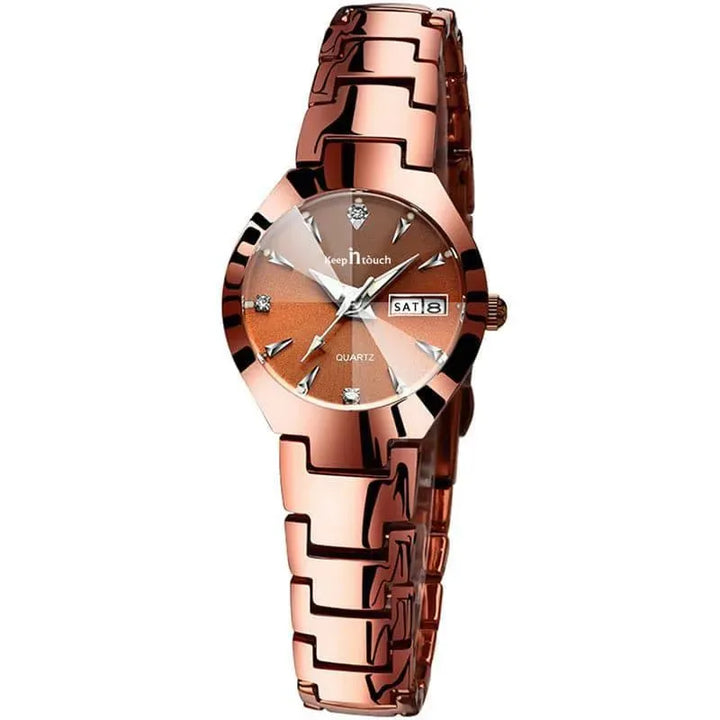 Elegance Timepiece: Chic Quartz Ladies Wrist Watch - The Watch Tower