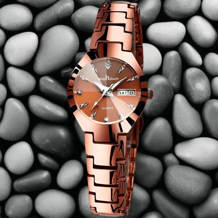 Elegance Timepiece: Chic Quartz Ladies Wrist Watch - The Watch Tower