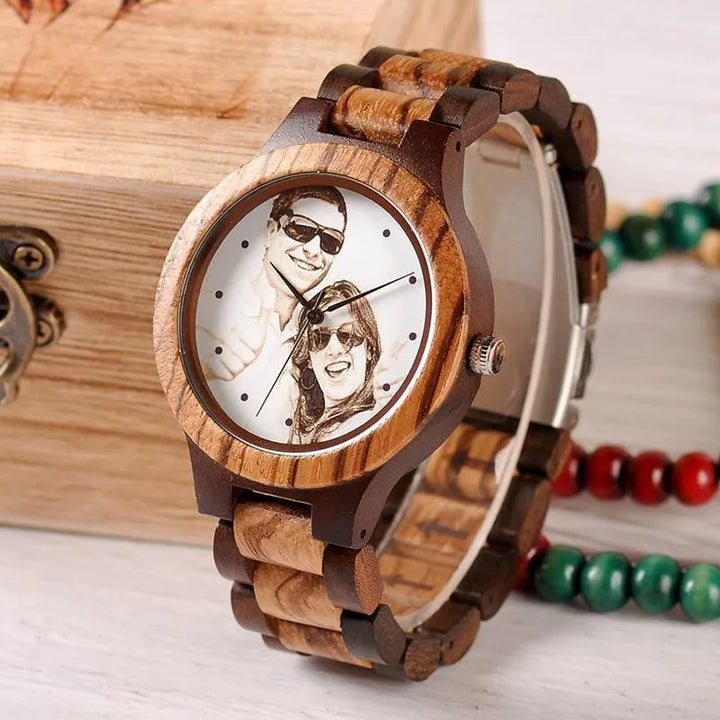 TimberCraft Custom: Premium Wooden Quartz WristwatchEco-Friendly - The Watch Tower