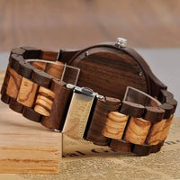 TimberCraft Custom: Premium Wooden Quartz WristwatchEco-Friendly - The Watch Tower