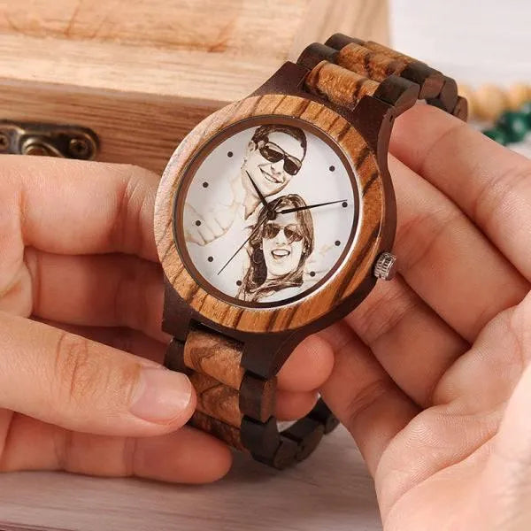 TimberCraft Custom: Premium Wooden Quartz WristwatchEco-Friendly - The Watch Tower