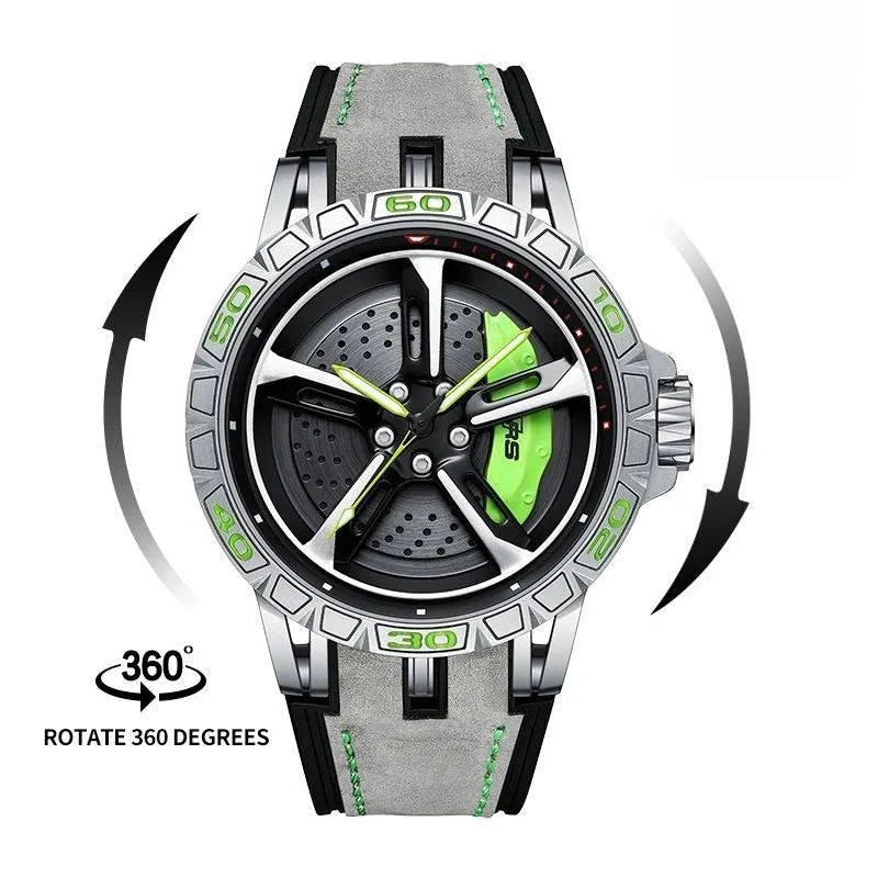 Lumina Wheel: High-Grade Stainless Steel Luminous Watch - The Watch Tower