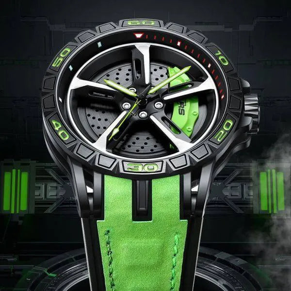 Lumina Wheel: High-Grade Stainless Steel Luminous Watch - The Watch Tower