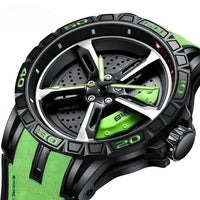 Lumina Wheel: High-Grade Stainless Steel Luminous Watch - The Watch Tower