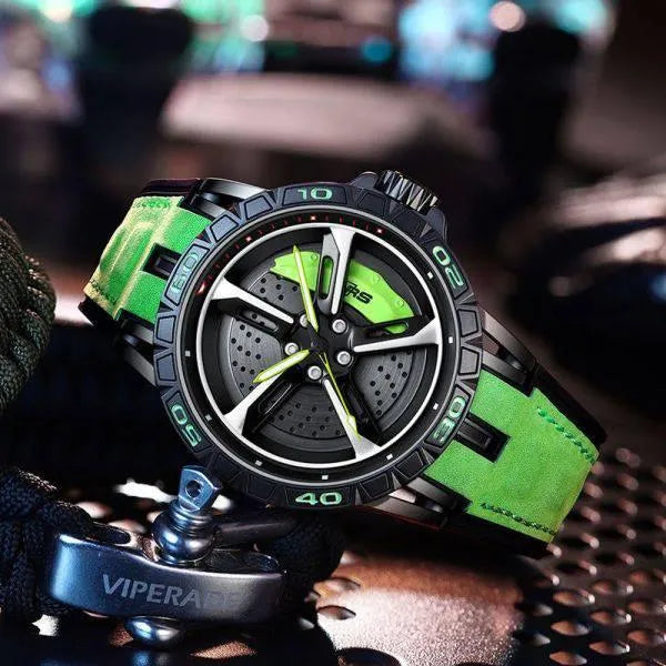 Lumina Wheel: High-Grade Stainless Steel Luminous Watch - The Watch Tower