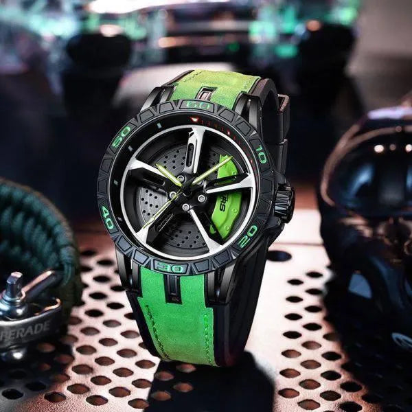 Lumina Wheel: High-Grade Stainless Steel Luminous Watch - The Watch Tower