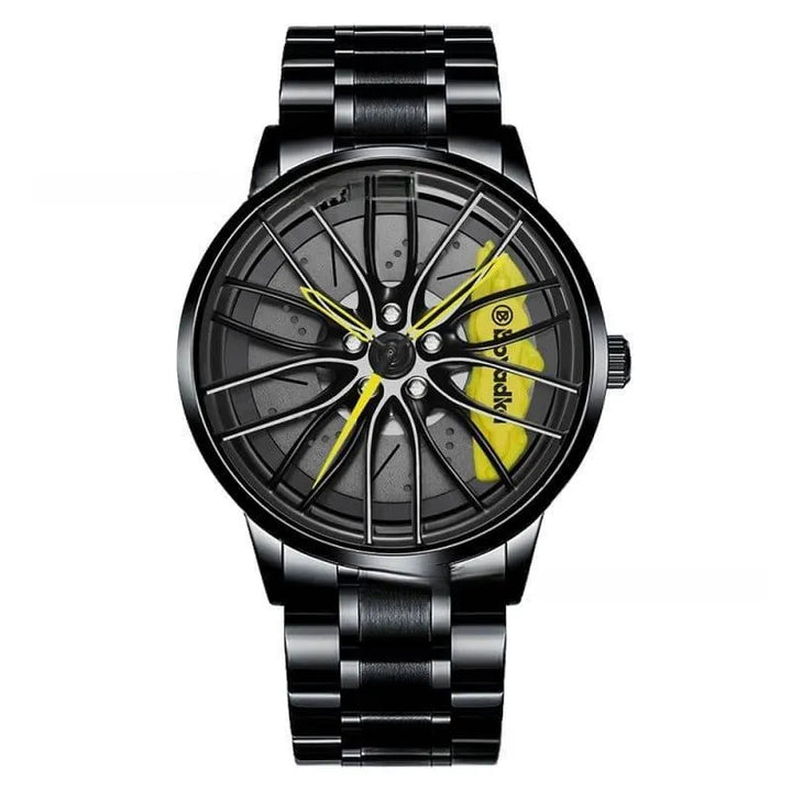 The Watch Tower Precision Quartz Wheel Watch: Stainless Steel Timepiece - The Watch Tower