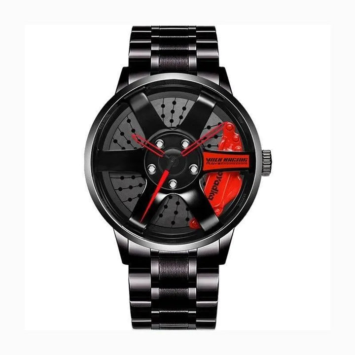 The Watch Tower Precision Quartz Wheel Watch: Stainless Steel Timepiece - The Watch Tower