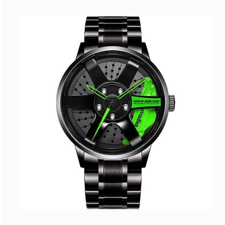 The Watch Tower Precision Quartz Wheel Watch: Stainless Steel Timepiece - The Watch Tower