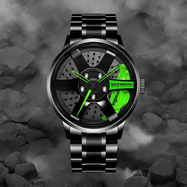 The Watch Tower Precision Quartz Wheel Watch: Stainless Steel Timepiece - The Watch Tower