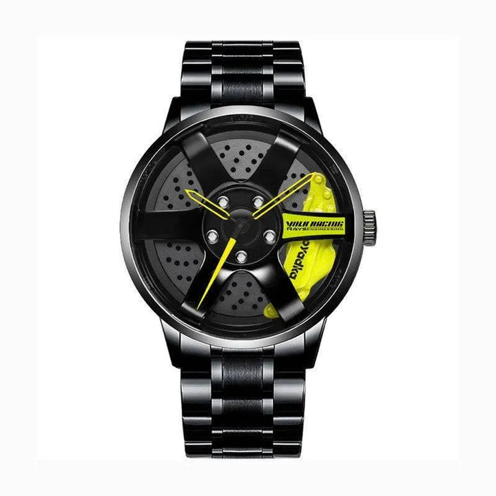 The Watch Tower Precision Quartz Wheel Watch: Stainless Steel Timepiece - The Watch Tower