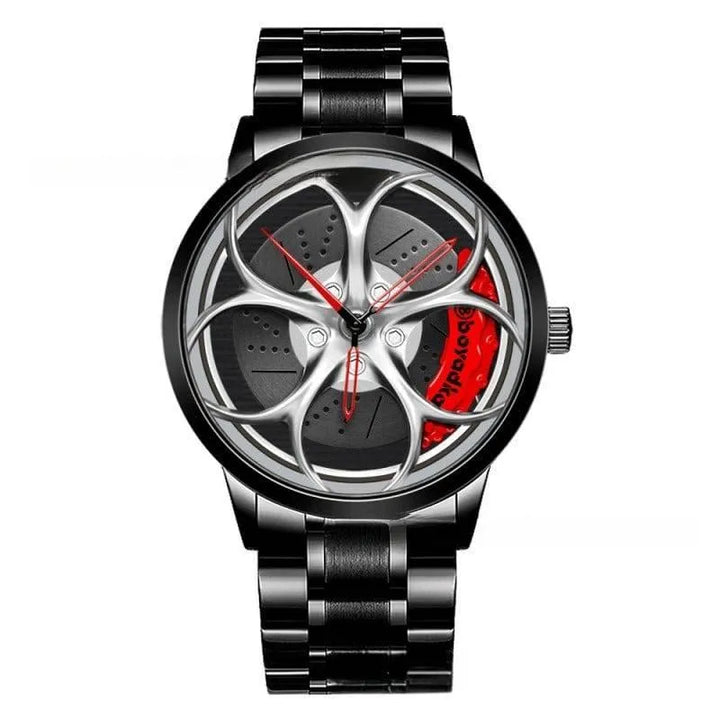 The Watch Tower Precision Quartz Wheel Watch: Stainless Steel Timepiece - The Watch Tower