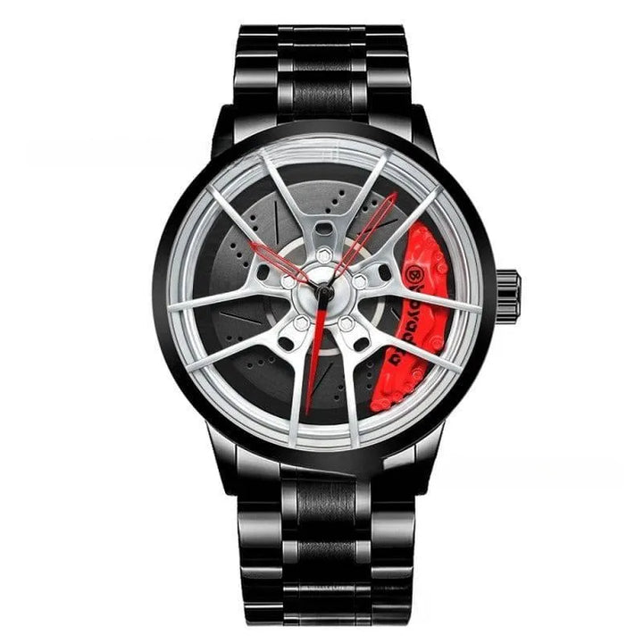 The Watch Tower Precision Quartz Wheel Watch: Stainless Steel Timepiece - The Watch Tower