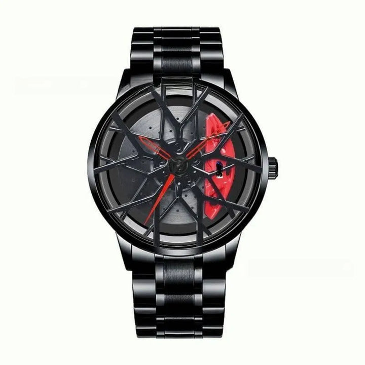 The Watch Tower Precision Quartz Wheel Watch: Stainless Steel Timepiece - The Watch Tower