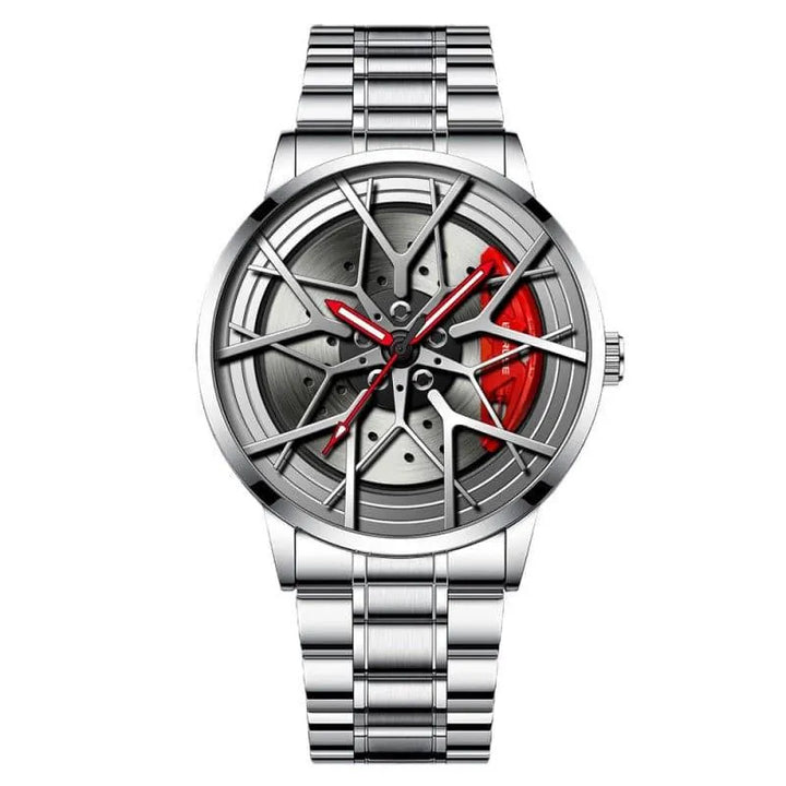 QuartzSteel Precision: Sleek Stainless Steel Quartz Watch - The Watch Tower