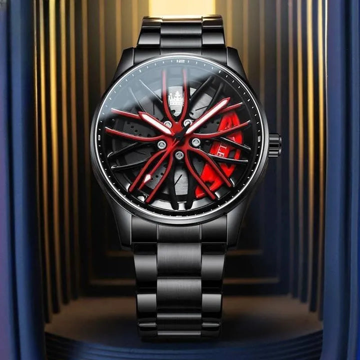 AquaGuard Precision: Men's Steel Quartz Waterproof Watch - The Watch Tower