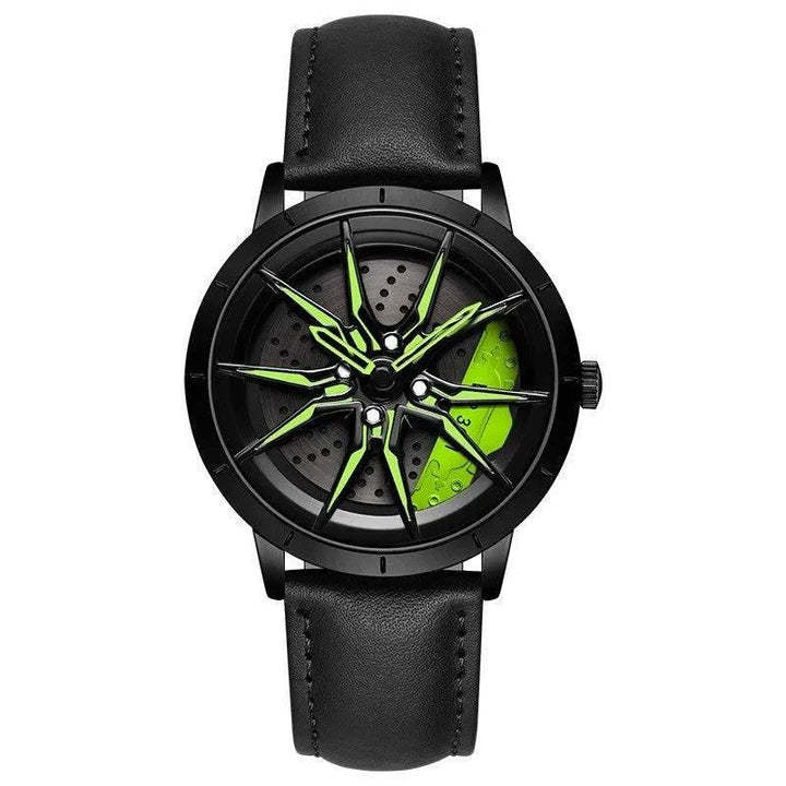 HubTune Elite: Stainless Steel Wheel Hub Stereo Quartz Watch - The Watch Tower