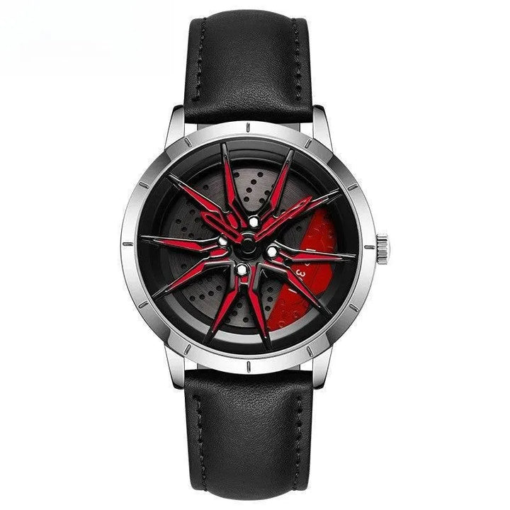 HubTune Elite: Stainless Steel Wheel Hub Stereo Quartz Watch - The Watch Tower