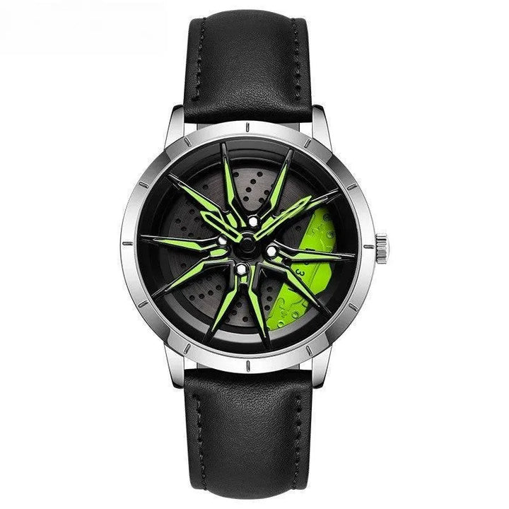 HubTune Elite: Stainless Steel Wheel Hub Stereo Quartz Watch - The Watch Tower