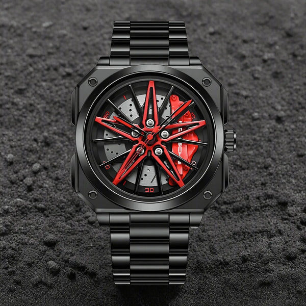 The Watch Tower Radiant Orbit: Luminous Steel Noctilucent Hub Watch - The Watch Tower