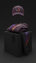 Bruised Grape embroidered hat