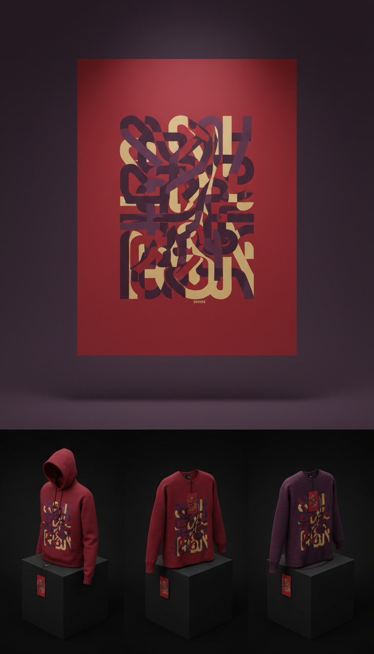 Blood Red screen-printed poster