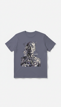 Slate Violet Graphic Lyric Tee