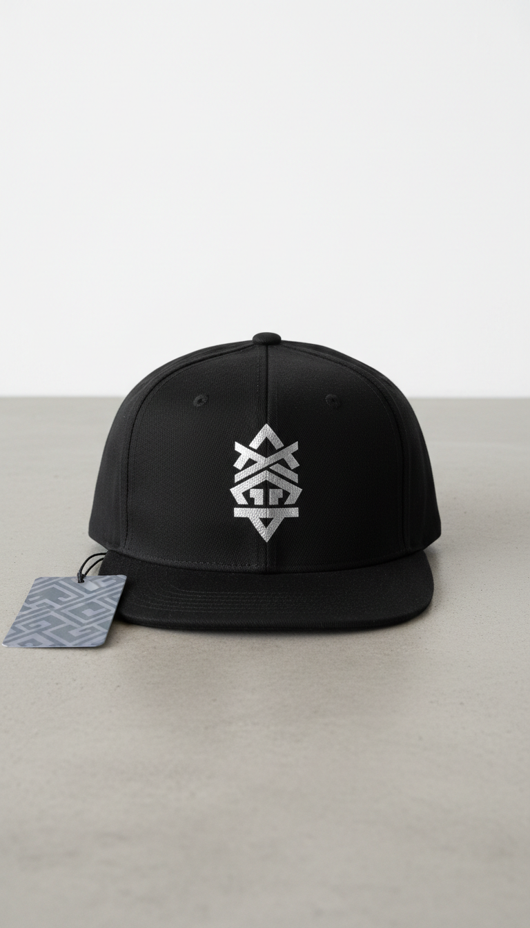 Matte Black Hat With Foil Branding