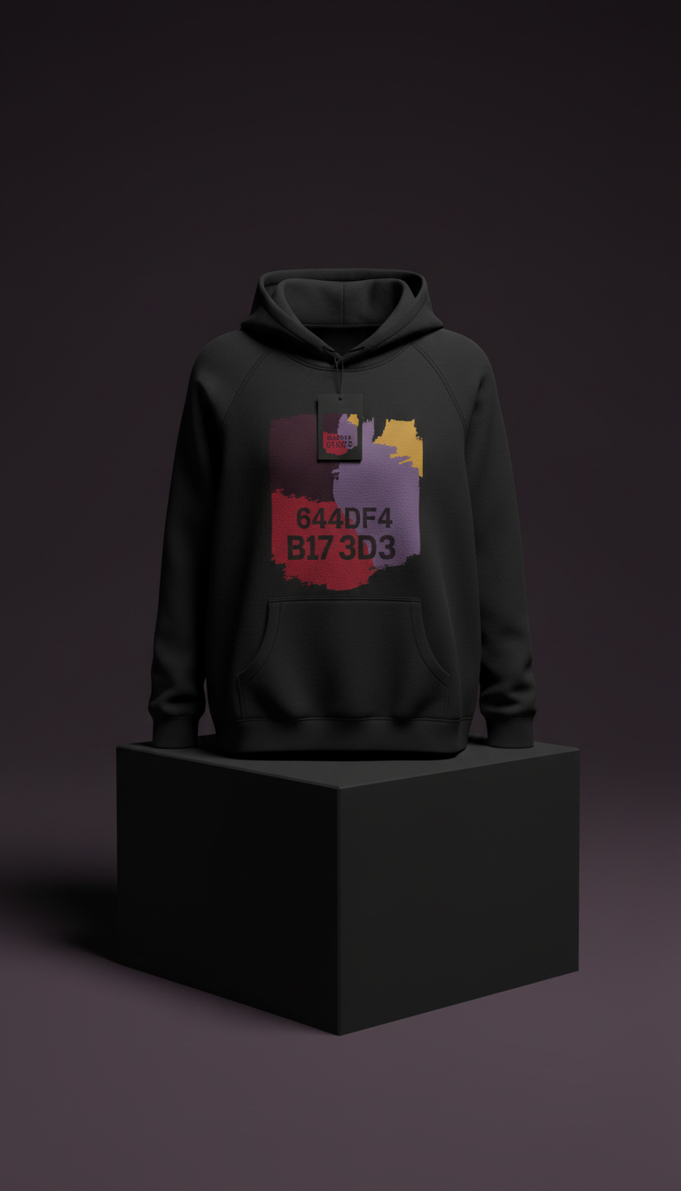 Eclipse Black graphic hoodie